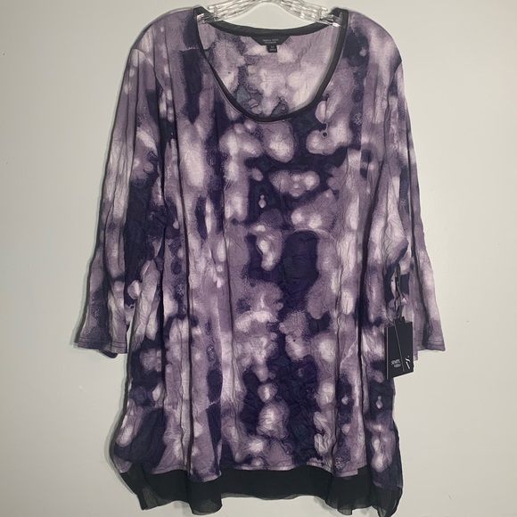 vera wang tunic tops